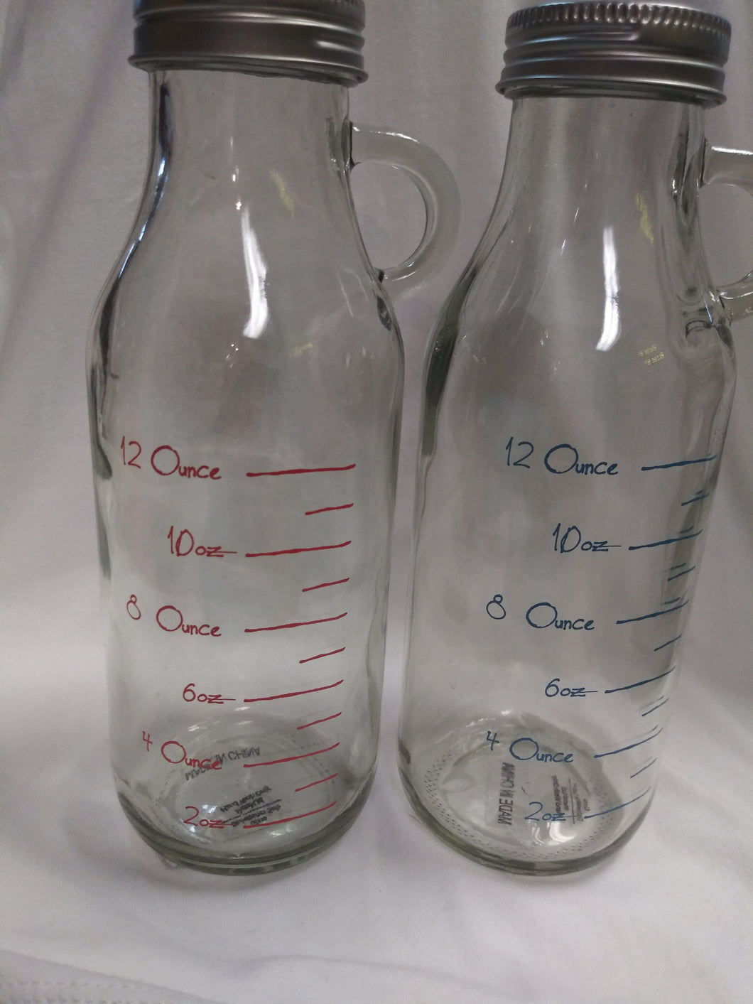 Mix And Measure Glass Bottles