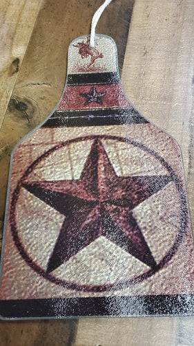 Glass Cutting & Cheese Boards-Country Star-MED