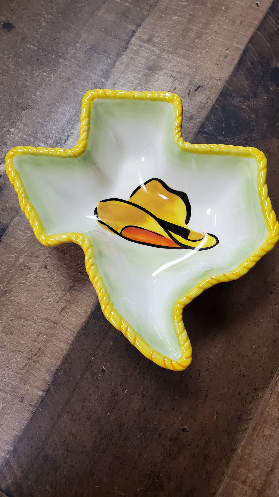 Texas Shape Clay Art Tray