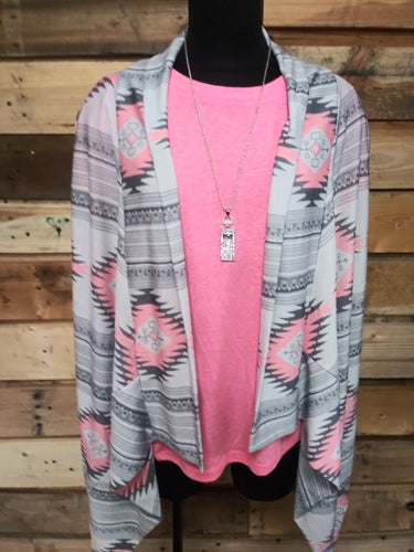 Cardigan Grey/Pink Man Hi Shang