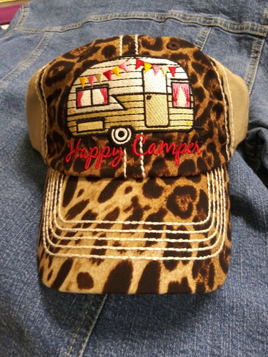 Happy Camper Cap Leopard/Brown