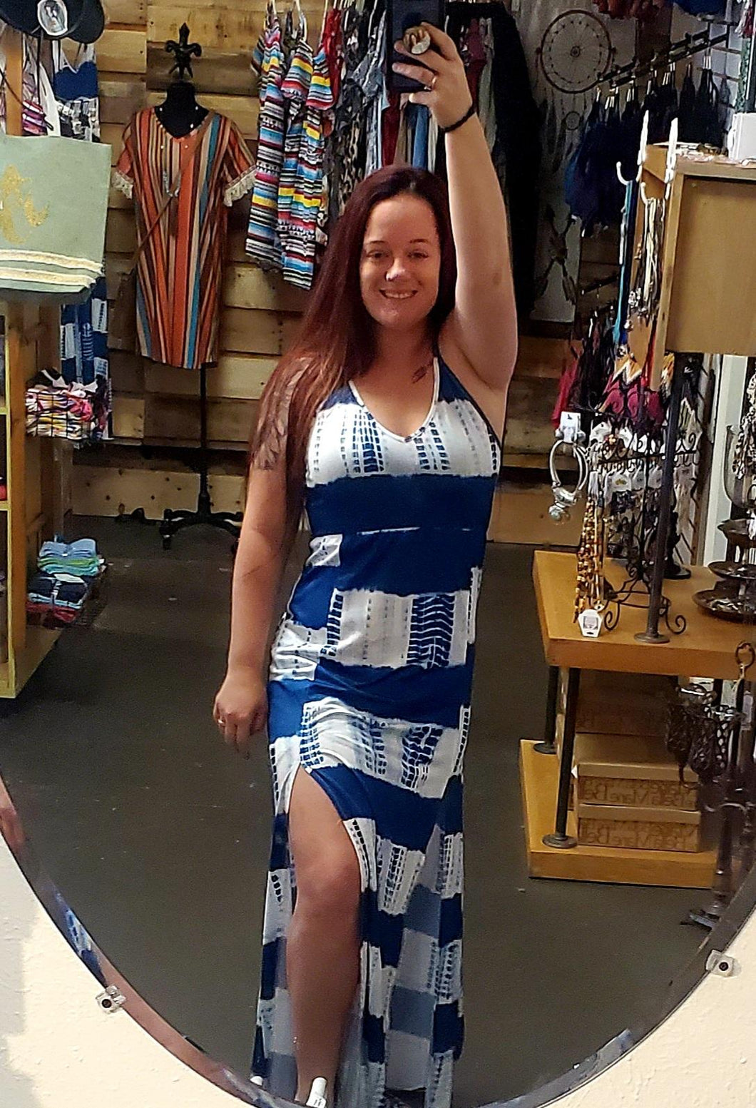 Blue & White Summer Dress