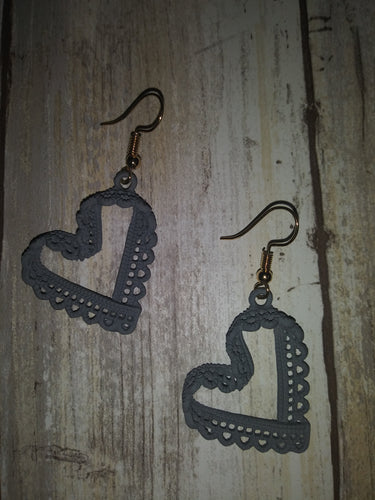 Lace Heart Earrings