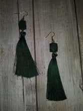 Load image into Gallery viewer, Wooden &amp; Tassel Earrings