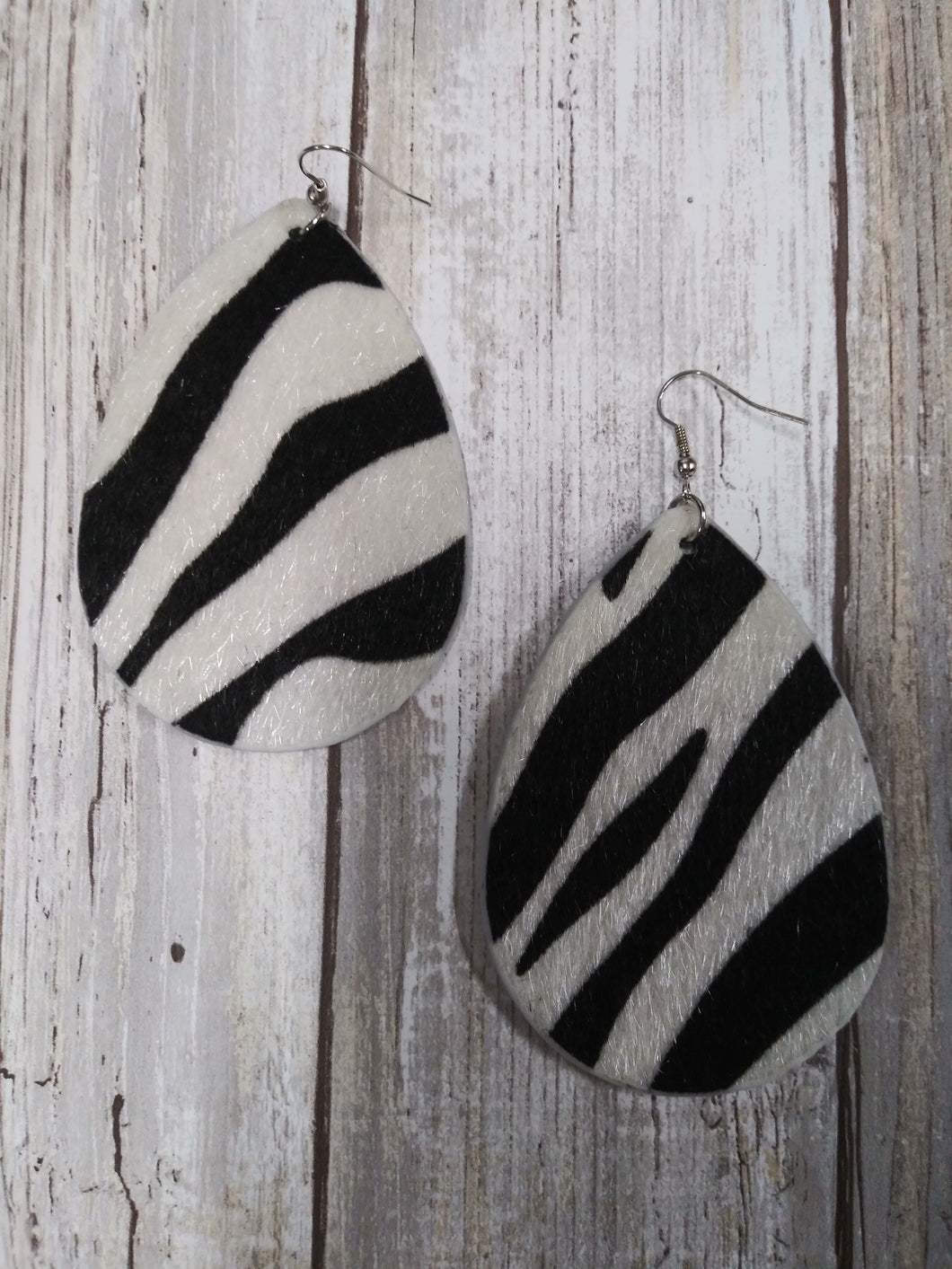 Zebra Hide Earrings