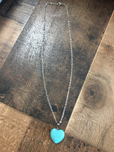Load image into Gallery viewer, Turqoiuse Heart Necklace