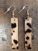 Load image into Gallery viewer, Vertical Bar PU Leather Earrings