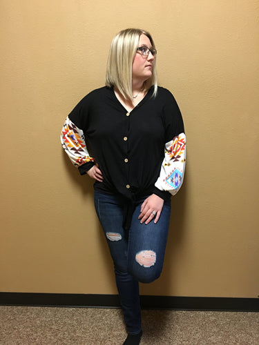 Southwestern Sleeve Tee