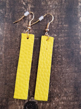 Load image into Gallery viewer, Vertical Bar PU Leather Earrings