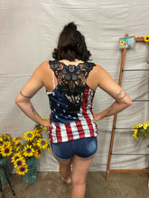 Load image into Gallery viewer, American Flag Backless Tank Top