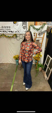 Load image into Gallery viewer, Aztec Brown &amp; Leopard Back Long Sleeve Top