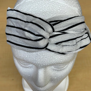 Striped Stretch Cloth Elastic Designed Head Bands