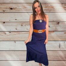 Load image into Gallery viewer, Solid Color Tube Top Long Skirt Dress