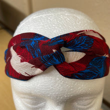 Load image into Gallery viewer, Burgundy Designed Stretch Cloth Elastic Designed Head Band