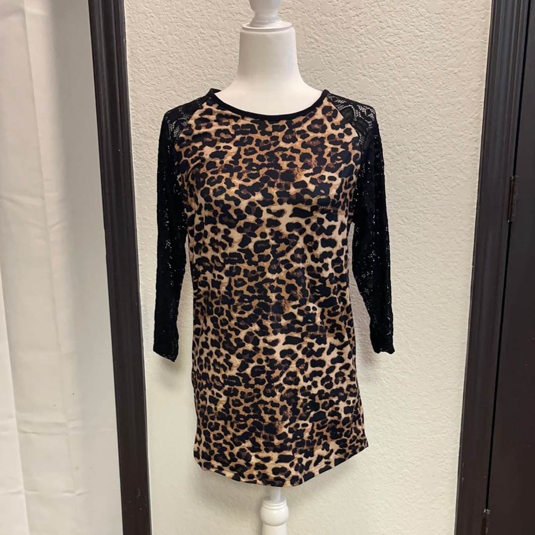 Leopard & Lace Tee