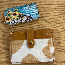 Load image into Gallery viewer, Cow Print Keychain Card Holder