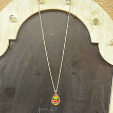 Load image into Gallery viewer, Silver Plated Serape &amp; Flower or  Serape Necklace