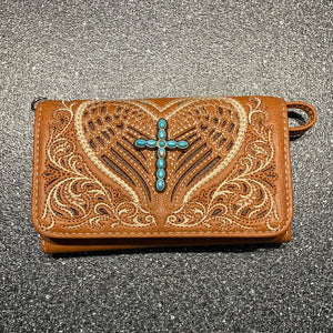 Cross and Wing Wristlet