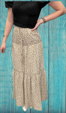 Load image into Gallery viewer, Waist Smocking Ruffle Tiered Long Skirt