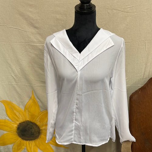 Top Thin Long Sleeve White