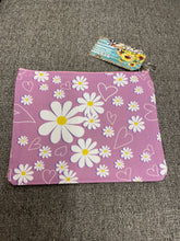 Load image into Gallery viewer, Flower Print Cosmetic Bag