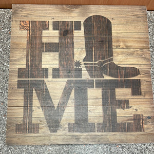 "Home" Wood Sign