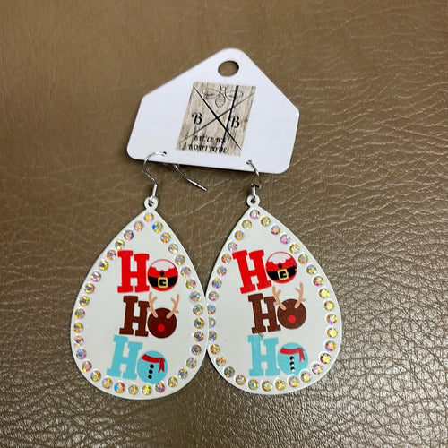 Ho Ho Ho Teardrop Earrings